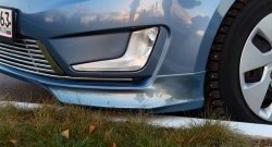 3 799 р. Накладки на передний бампер BS KIA Rio 3 QB дорестайлинг седан (2011-2015) (Неокрашенная)  с доставкой в г. Воронеж. Увеличить фотографию 3