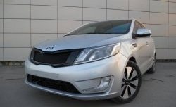 3 639 р. Решётка радиатора Pandora  KIA Rio  3 QB (2011-2015) дорестайлинг седан, дорестайлингхэтчбек5дв. (Неокрашенная)  с доставкой в г. Воронеж. Увеличить фотографию 7