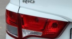 1 999 р. Реснички на фонари BS  KIA Rio  3 QB (2015-2017) рестайлинг седан (Неокрашенные)  с доставкой в г. Воронеж. Увеличить фотографию 3