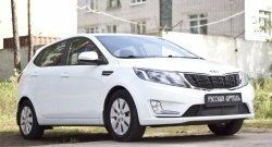 1 799 р. Защитная сетка решетки переднего бампера РА  KIA Rio  3 QB (2011-2015) дорестайлинг седан, дорестайлингхэтчбек5дв.  с доставкой в г. Воронеж. Увеличить фотографию 3