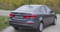 1 079 р. Защитная накладка на задний бампер RA KIA Rio 3 QB рестайлинг седан (2015-2017)  с доставкой в г. Воронеж. Увеличить фотографию 3