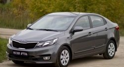 1 899 р. Защитная сетка решетки переднего бампера РА  KIA Rio  3 QB (2015-2017) рестайлинг седан  с доставкой в г. Воронеж. Увеличить фотографию 6