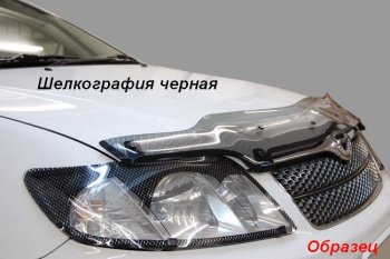 1 999 р. Дефлектор капота CA-Plastic  KIA Rio  X-line (2017-2021) (Classic черный, Без надписи)  с доставкой в г. Воронеж. Увеличить фотографию 7