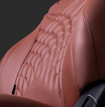 26 399 р. Чехлы для сидений Lord Autofashion Байрон ПРЕЗИДЕНТ (экокожа, спинка 60/40, 3 Г-образных подголовника)  KIA Rio ( 4 FB,  X-line,  4 YB,  X) (2016-2025) дорестайлинг седан, дорестайлинг, хэтчбэк, рестайлинг, рестайлинг седан, рестайлинг, хэтчбэк (Темно-коричневый, вставка темно-коричневая, строчка коричневая)  с доставкой в г. Воронеж. Увеличить фотографию 2