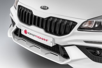 18 799 р. Передний бампер ROTOR KIA Rio 4 FB дорестайлинг седан (2016-2020) (Неокрашенный, без накладок ДХО)  с доставкой в г. Воронеж. Увеличить фотографию 4