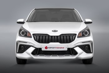 18 799 р. Передний бампер ROTOR KIA Rio 4 FB дорестайлинг седан (2016-2020) (Неокрашенный, без накладок ДХО)  с доставкой в г. Воронеж. Увеличить фотографию 7