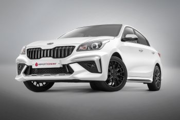 18 799 р. Передний бампер ROTOR KIA Rio 4 FB дорестайлинг седан (2016-2020) (Неокрашенный, без накладок ДХО)  с доставкой в г. Воронеж. Увеличить фотографию 5