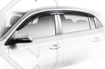 2 099 р. Дефлектора окон на CA-Plastic  KIA Rio  X (2020-2025) рестайлинг (серия Classic полупрозрачный, Без хром молдинга)  с доставкой в г. Воронеж. Увеличить фотографию 2
