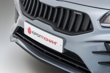 18 199 р. Передний бампер Kudos Original  KIA Rio  4 FB (2016-2020) дорестайлинг седан (Под прямоугольные ДХО с ПТФ, Неокрашенный)  с доставкой в г. Воронеж. Увеличить фотографию 8