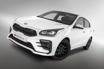 18 199 р. Передний бампер Kudos Romb  KIA Rio  4 FB (2016-2020) дорестайлинг седан (Под прямоугольные ДХО с ПТФ, Неокрашенный)  с доставкой в г. Воронеж. Увеличить фотографию 4
