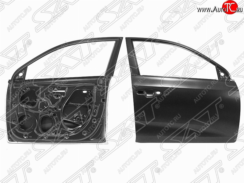 15 599 р. Правая дверь передняя SAT KIA Rio 4 FB дорестайлинг седан (2016-2020) (Неокрашенная)  с доставкой в г. Воронеж