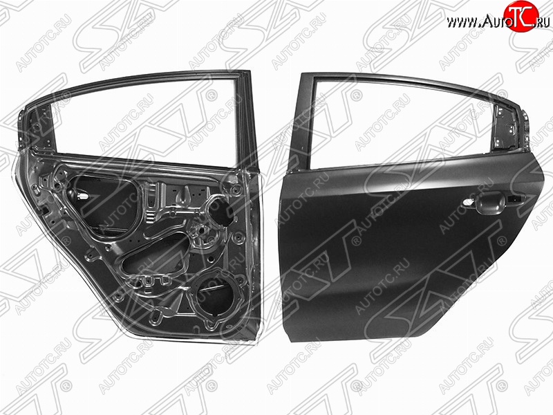 14 999 р. Левая дверь задняя SAT  KIA Rio  4 FB (2016-2025) дорестайлинг седан, рестайлинг седан (Неокрашенная)  с доставкой в г. Воронеж