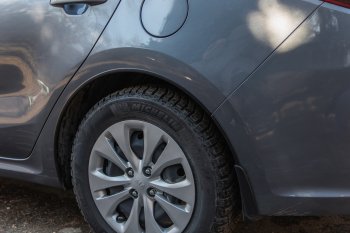4 549 р. Защитные накладки на арки ArtForm KIA Rio 4 FB дорестайлинг седан (2016-2020) (Поверхность: шагрень)  с доставкой в г. Воронеж. Увеличить фотографию 2