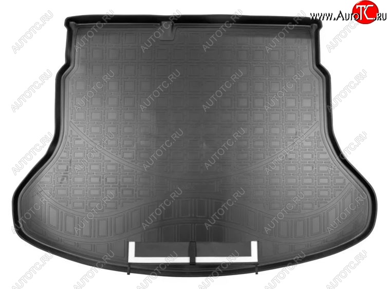 3 099 р. Коврик в багажник Norplast Unidec  KIA Rio  4 FB (2016-2025) дорестайлинг седан, рестайлинг седан (Черный с фартуком)  с доставкой в г. Воронеж