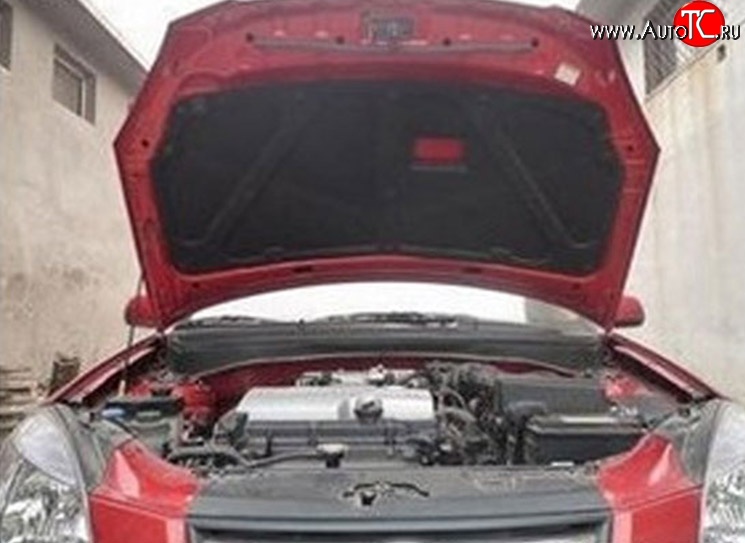 1 949 р. Отделка капота M-VRS  KIA Rio ( 2 JB,  4 FB) (2005-2025) дорестайлинг седан, дорестайлинг, хэтчбэк 5 дв., рестайлинг, хэтчбэк 5 дв., рестайлинг седан  с доставкой в г. Воронеж