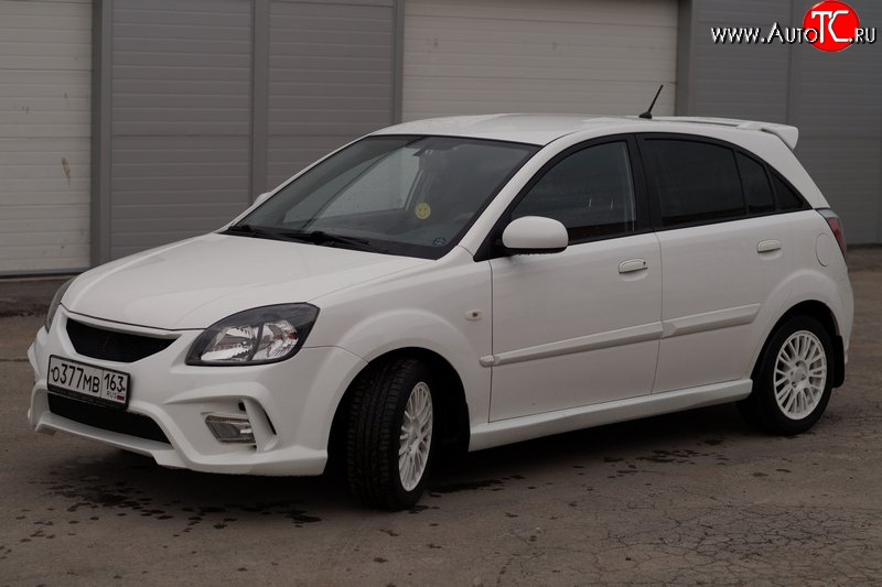 4 599 р. Комплект порогов Vita Dm  KIA Rio ( 2 JB,  4 FB) (2005-2025) дорестайлинг седан, дорестайлинг, хэтчбэк 5 дв., рестайлинг, хэтчбэк 5 дв., рестайлинг седан (Неокрашенные)  с доставкой в г. Воронеж