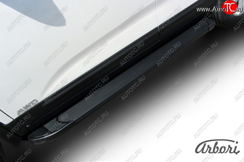 11 609 р. Порожки для ног Arbori Optima Black KIA Sorento XM рестайлинг (2012-2015)  с доставкой в г. Воронеж