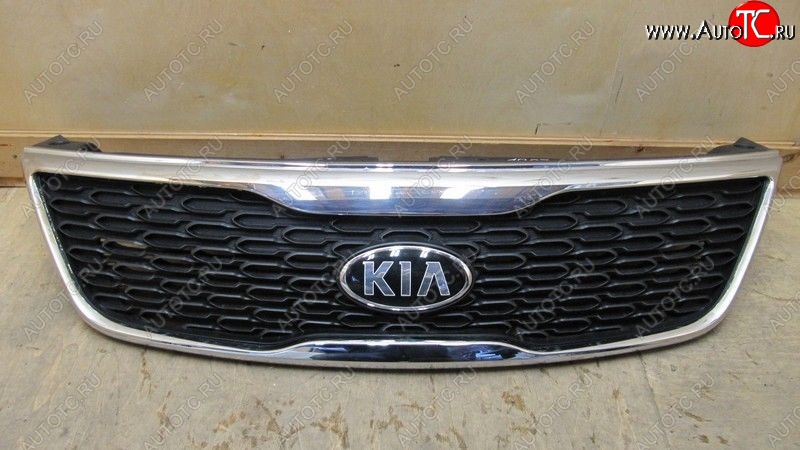 5 099 р. Решетка радиатора SPARD (хром) KIA Sorento XM рестайлинг (2012-2015) (Неокрашенная)  с доставкой в г. Воронеж