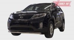 Защита переднего бампера одинарная Souz-96 (d60) KIA Sorento  XM (2012-2015) рестайлинг