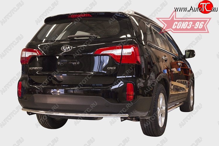 9 539 р. Защита заднего бампера Souz-96 (d42) KIA Sorento XM рестайлинг (2012-2015)  с доставкой в г. Воронеж