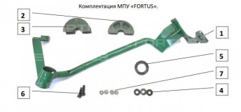 6 499 р. Замок рулевого вала FORTUS (бесштыревой)  KIA Sorento  MQ4 (2020-2022) (Вал d 20)  с доставкой в г. Воронеж. Увеличить фотографию 3