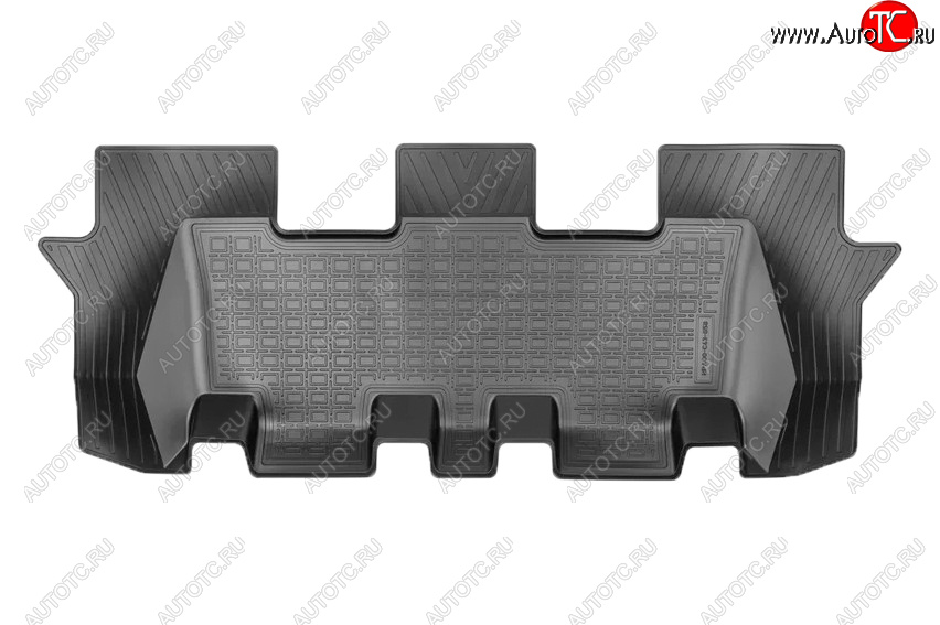 969 р. Коврик салона Norplast (3 ряд) KIA Sorento MQ4 (2020-2022) (Цвет: черный)  с доставкой в г. Воронеж