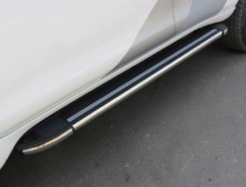 Порожки для ног Arbori Luxe Black KIA Sorento UM/Prime дорестайлинг (2014-2018)