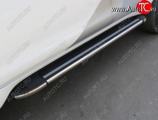 12 509 р. Порожки для ног Arbori Luxe Black KIA Sorento UM/Prime дорестайлинг (2014-2018)  с доставкой в г. Воронеж