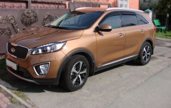 2 259 р. Дефлектора окон SIM  KIA Sorento  UM/Prime (2014-2018) дорестайлинг  с доставкой в г. Воронеж. Увеличить фотографию 2