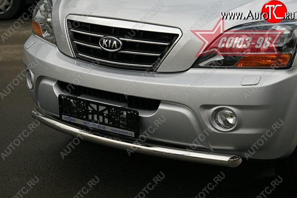 10 349 р. Защита переднего бампера одинарная Souz-96 (d60) KIA Sorento BL дорестайлинг (2002-2006)  с доставкой в г. Воронеж