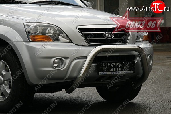 17 369 р. Защита переднего бампера Souz-96 (d76) KIA Sorento BL рестайлинг (2006-2010)  с доставкой в г. Воронеж