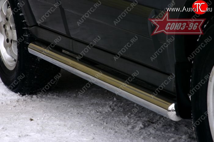 13 814 р. Защита порогов Souz-96 (d76) KIA Sorento BL рестайлинг (2006-2010)  с доставкой в г. Воронеж