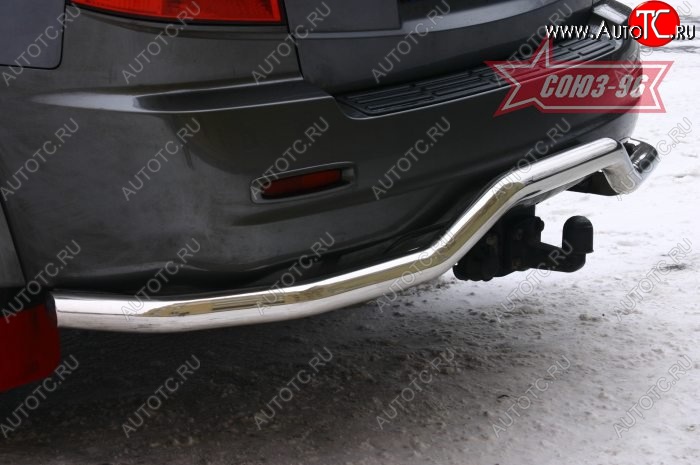 7 514 р. Защита заднего бампера Souz-96 (d60) KIA Sorento BL дорестайлинг (2002-2006)  с доставкой в г. Воронеж