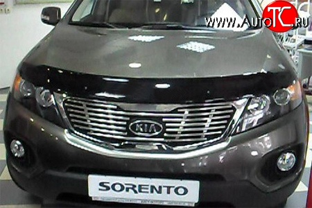 3 199 р. Дефлектор капота NovLine  KIA Sorento  XM (2009-2012) дорестайлинг  с доставкой в г. Воронеж