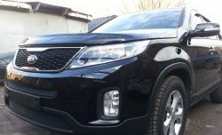 1 469 р. Сетка верхнего воздухозаборника переднего бампера Russtal KIA Sorento XM рестайлинг (2012-2015)  с доставкой в г. Воронеж. Увеличить фотографию 2