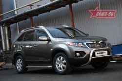 17 594 р. Защита переднего бампера Souz-96 (d76)  KIA Sorento  XM (2009-2012) дорестайлинг  с доставкой в г. Воронеж. Увеличить фотографию 1