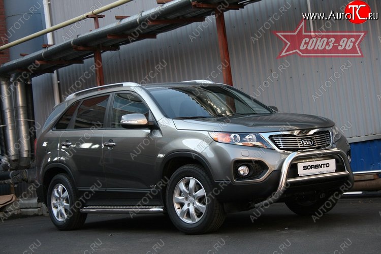 17 594 р. Защита переднего бампера Souz-96 (d76)  KIA Sorento  XM (2009-2012) дорестайлинг  с доставкой в г. Воронеж