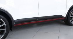 4 099 р. Молдинги дверей RA (комплект 4 шт.) KIA Soul PS дорестайлинг (2014-2016) (Поверхность глянец, Неокрашенные)  с доставкой в г. Воронеж. Увеличить фотографию 3