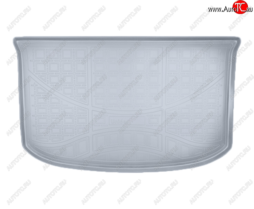 1 849 р. Коврик багажника Norplast Unidec  KIA Soul  PS (2014-2019) дорестайлинг, рестайлинг (Цвет: серый)  с доставкой в г. Воронеж
