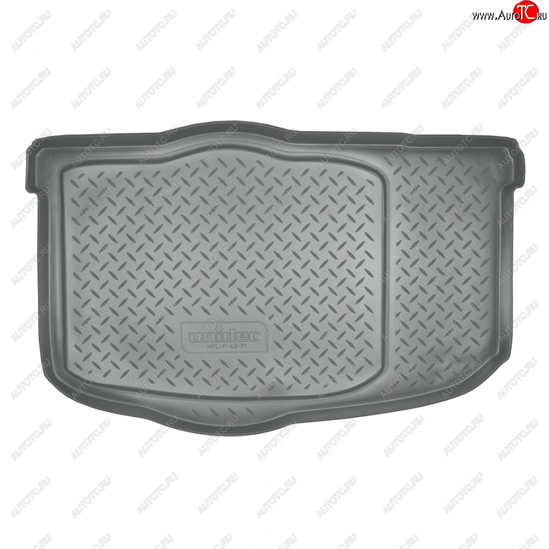 1 849 р. Коврик в багажник Norplast (без органайзера)  KIA Soul  AM (2008-2014) дорестайлинг, рестайлинг (Серый)  с доставкой в г. Воронеж