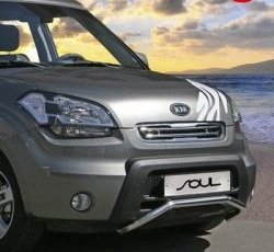 Декоративные вставки решетки радиатора Novline KIA Soul  AM (2008-2011) дорестайлинг