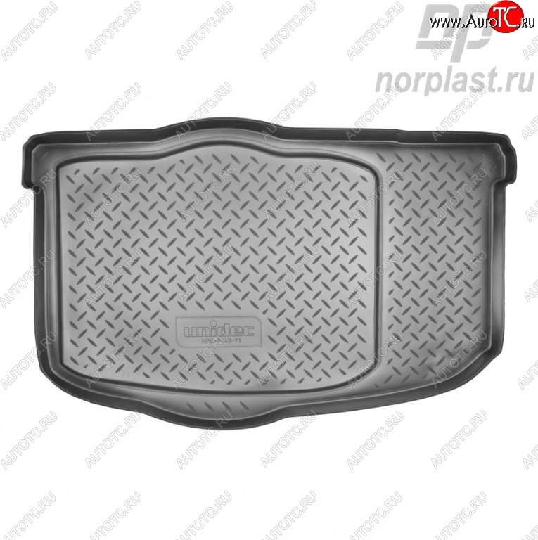 1 599 р. Коврик в багажник (без органайзера) Norplast KIA Soul AM дорестайлинг (2008-2011) (Цвет: черный)  с доставкой в г. Воронеж
