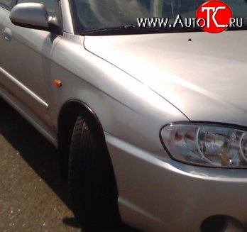12 949 р. Переднее правое крыло Стандартное KIA Spectra (2000-2009) (Окрашенное)  с доставкой в г. Воронеж
