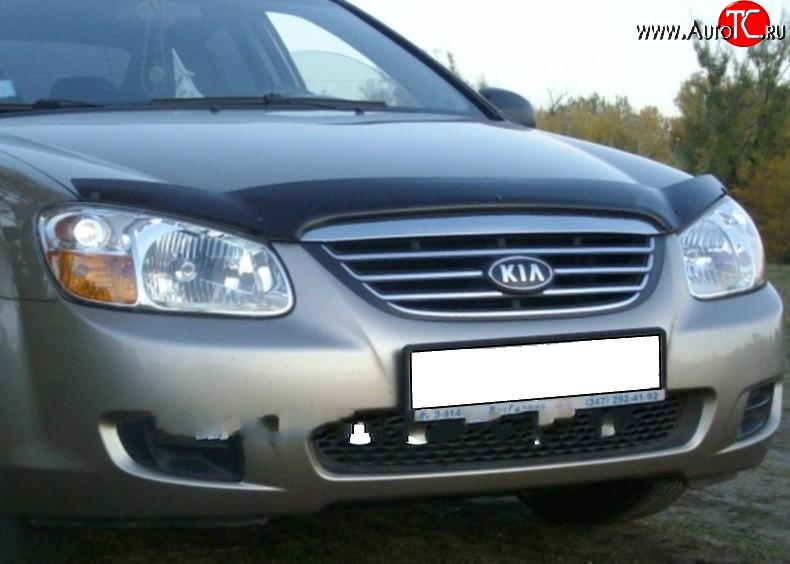 2 599 р. Дефлектор капота NovLine KIA Spectra (2000-2009)  с доставкой в г. Воронеж