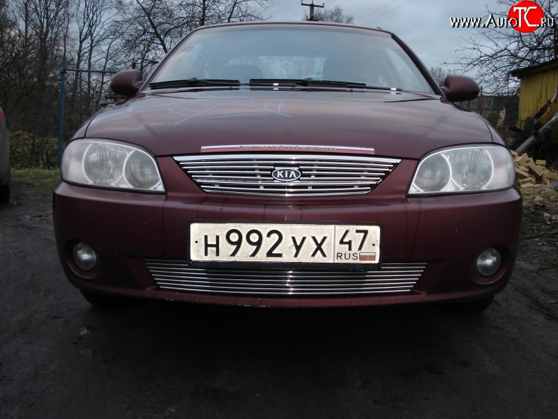 5 599 р. Декоративная вставка решетки радиатора седан Berkut KIA Spectra (2000-2009)  с доставкой в г. Воронеж