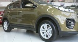 4 819 р. Молдинги дверей RA (комплект 4 шт.)  KIA Sportage  4 QL (2016-2022) дорестайлинг, рестайлинг (Поверхность шагрень)  с доставкой в г. Воронеж. Увеличить фотографию 2
