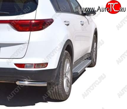 21 999 р. Порожки для ног Бумер (алюминий)  KIA Sportage  4 QL (2016-2018) дорестайлинг  с доставкой в г. Воронеж