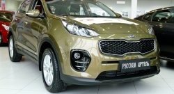 699 р. Реснички на фары RA  KIA Sportage  4 QL (2016-2018) дорестайлинг (Неокрашенные)  с доставкой в г. Воронеж. Увеличить фотографию 7