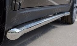21 599 р. Защита порогов из круглой трубы диаметром 63 мм SLITKOFF  KIA Sportage  4 QL (2016-2018) дорестайлинг  с доставкой в г. Воронеж. Увеличить фотографию 4