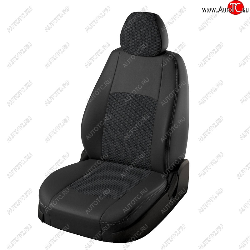 9 899 р. Чехлы для сидений Lord Autofashion Турин (экокожа, жаккард)  KIA Sportage  4 QL (2016-2018) дорестайлинг (Чёрный, вставка жаккард Вега)  с доставкой в г. Воронеж